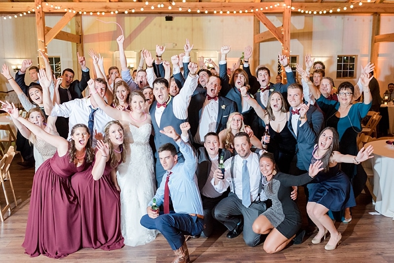 Guests cheering at Shadow Creek Weddings and Events fall wedding