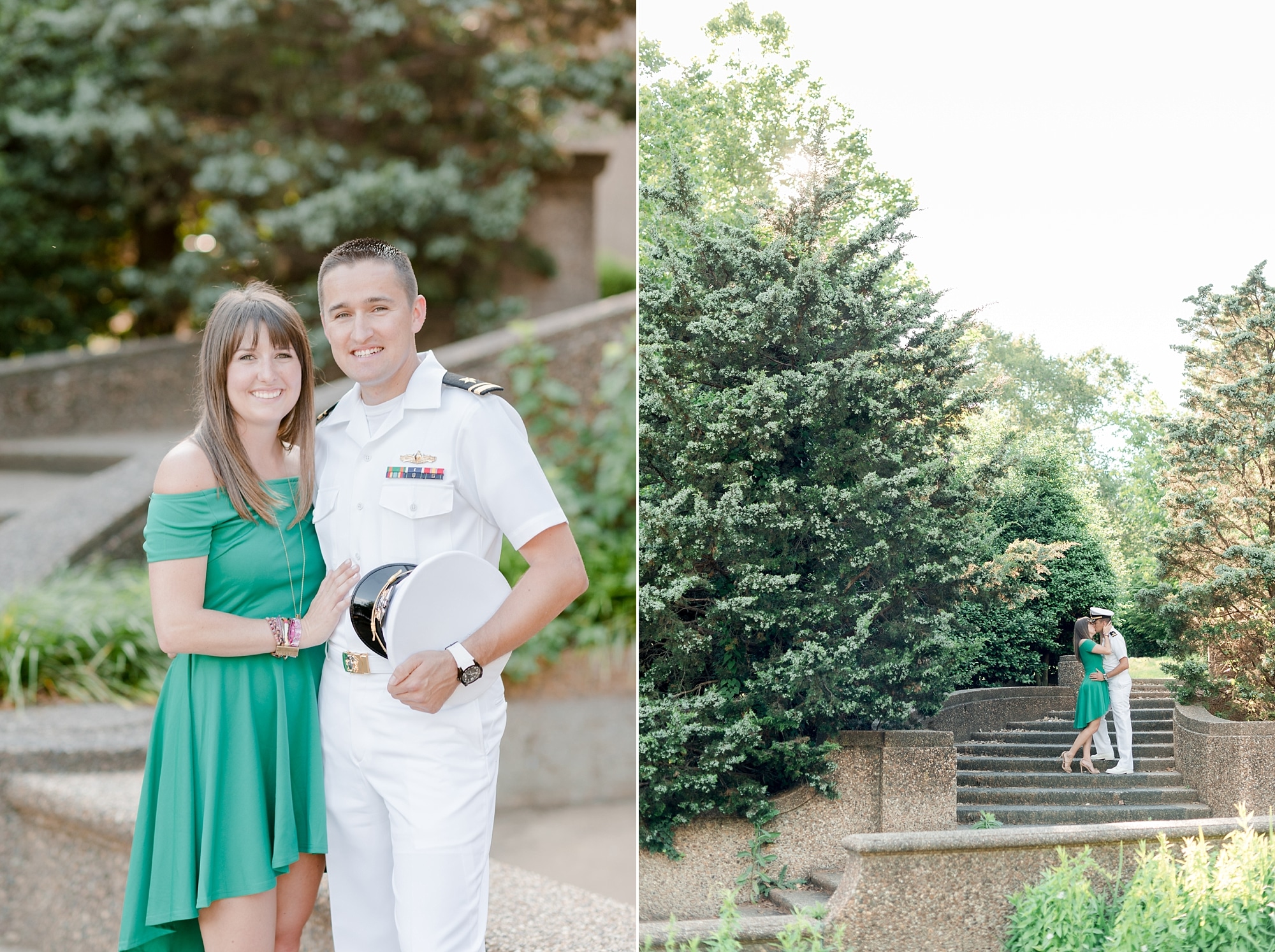 Classy engagement session at Meridian Hill Park