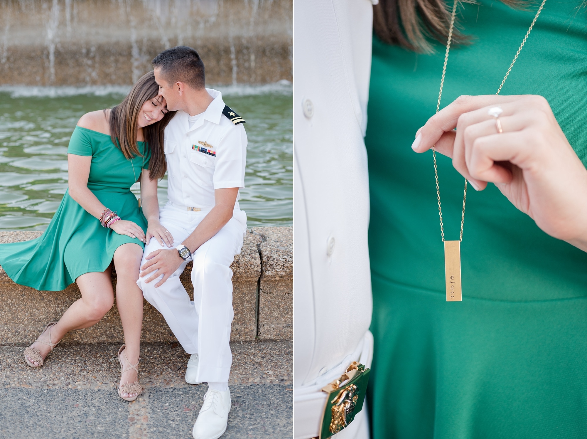 Sweet couple at their DC Engagement session