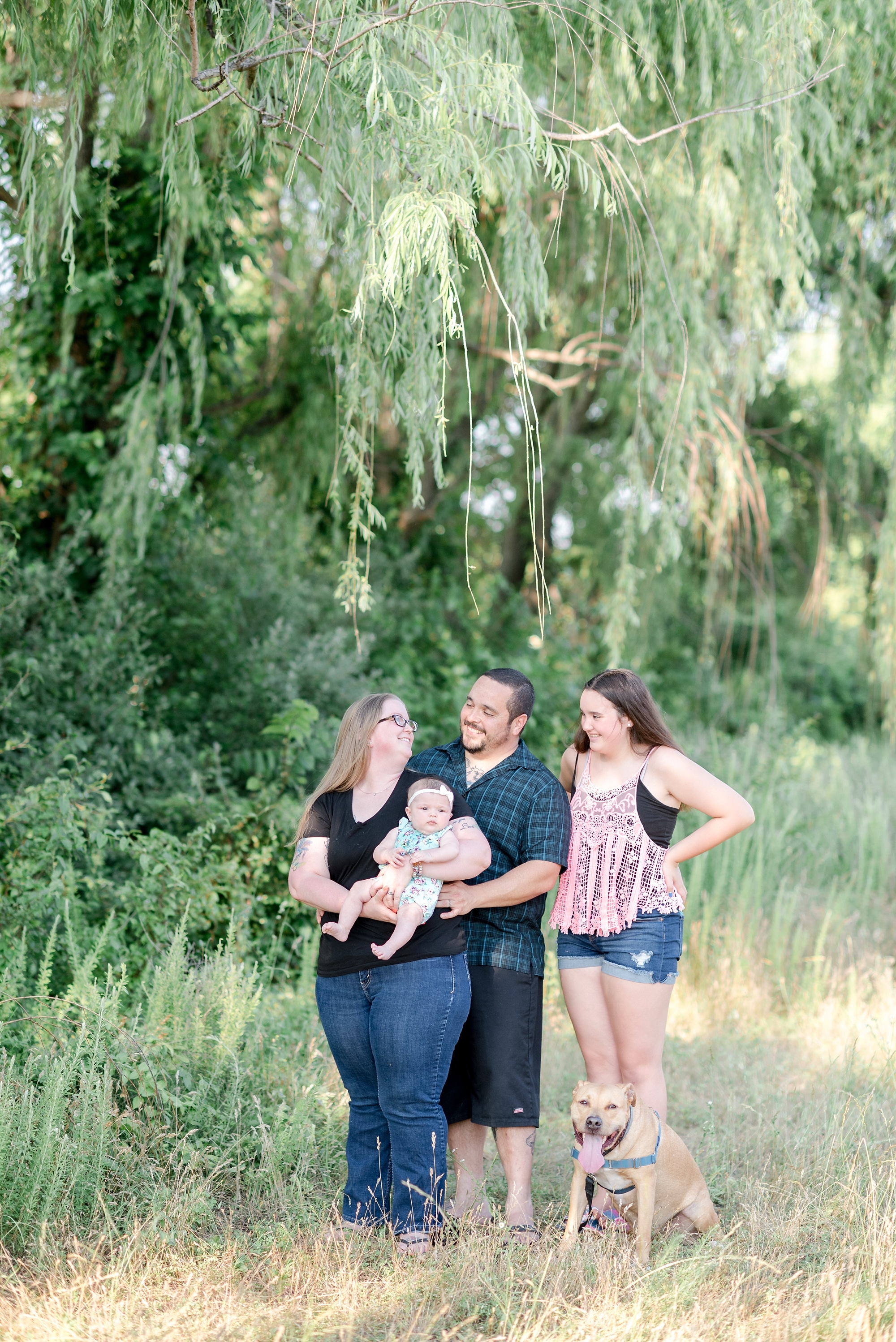 Fredericksburg VA weeping willow family photos