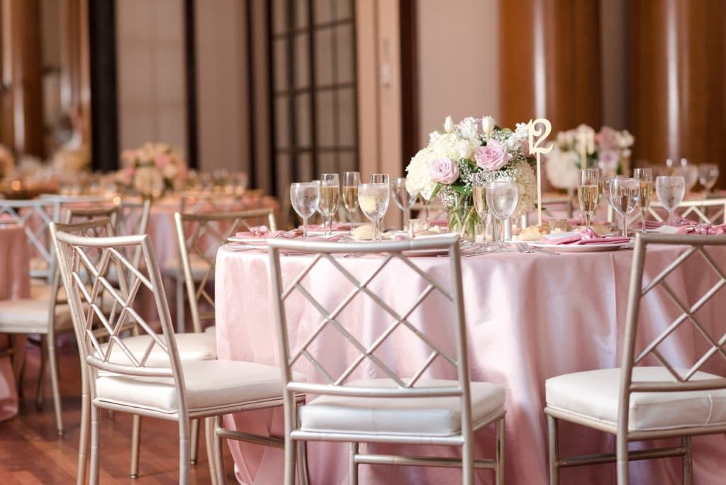 The Westin Georgetown wedding reception table decor