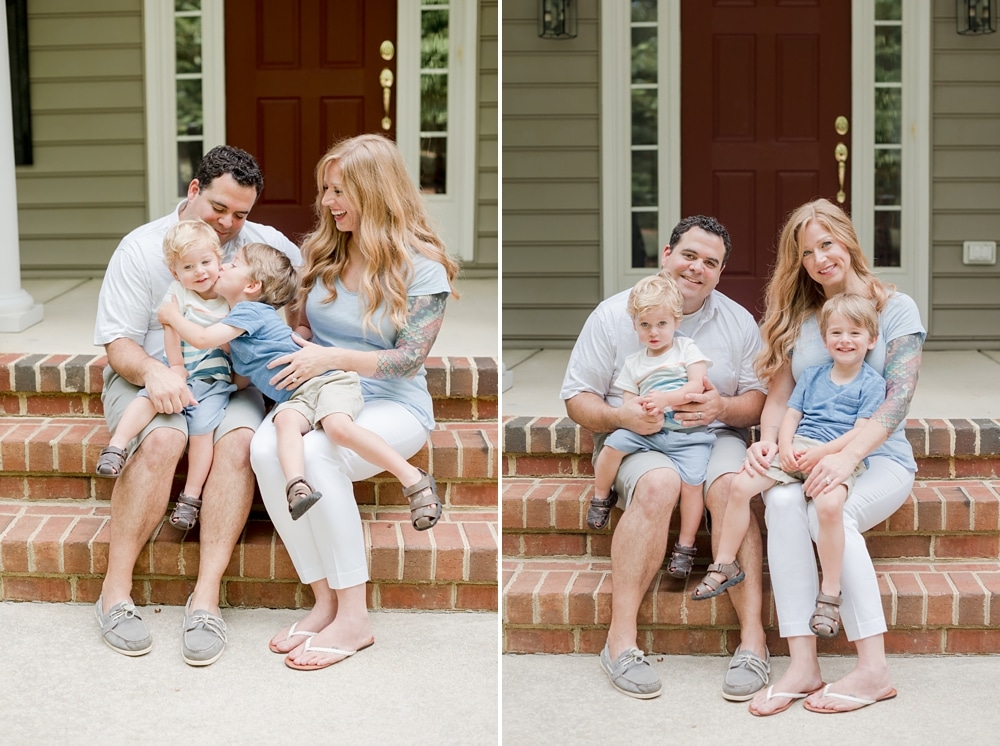 Posed and candid photos from Fredericksburg VA family session