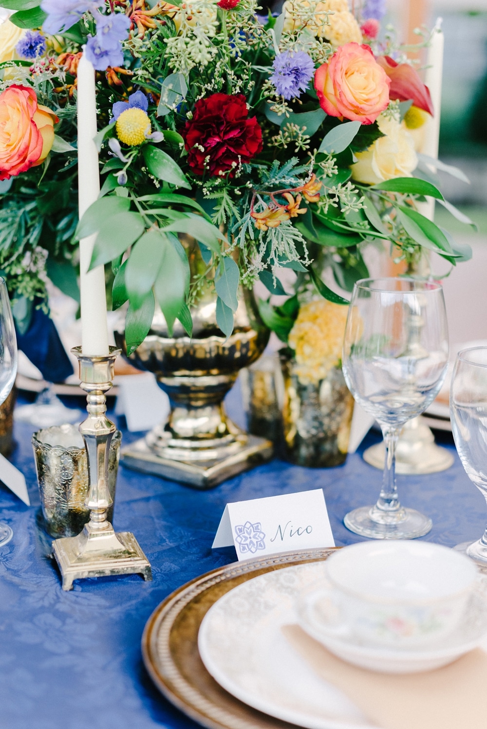 Florals table Setting and Styling by Good Earth Flowers 