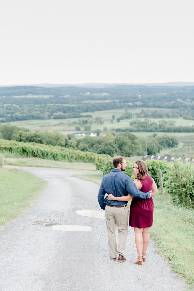 Engagement Session at Bluemont Vineyard and Winery photographer