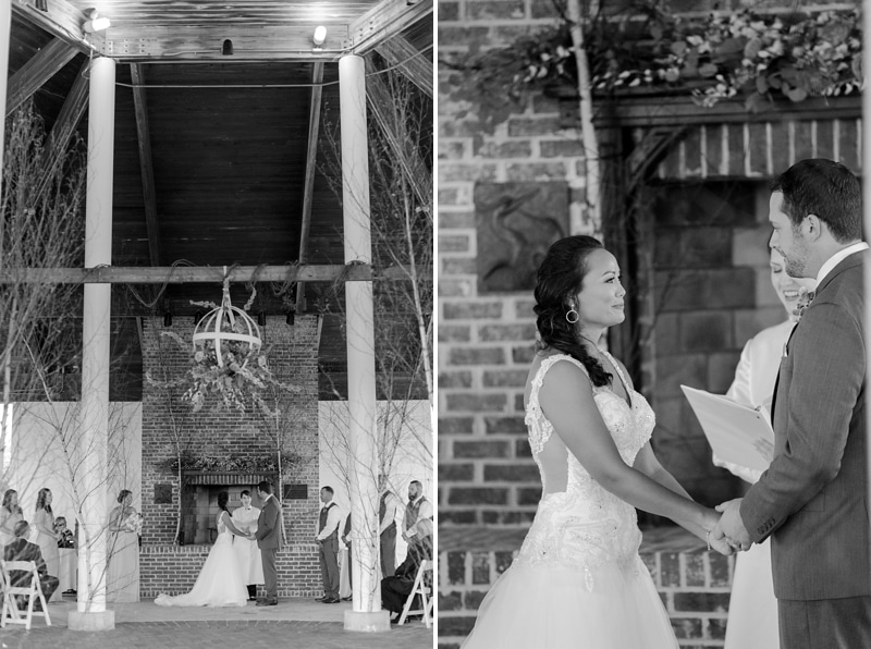 Bride and groom getting married at Hyatt Regency Chesapeake Bay