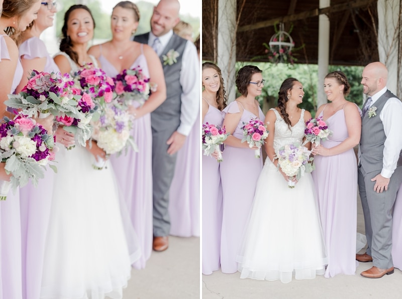 Orchid pink bridesmaid dresses in MD