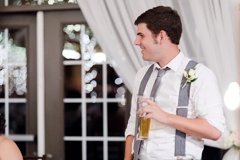 Wedding speeches and toasts at barn wedding