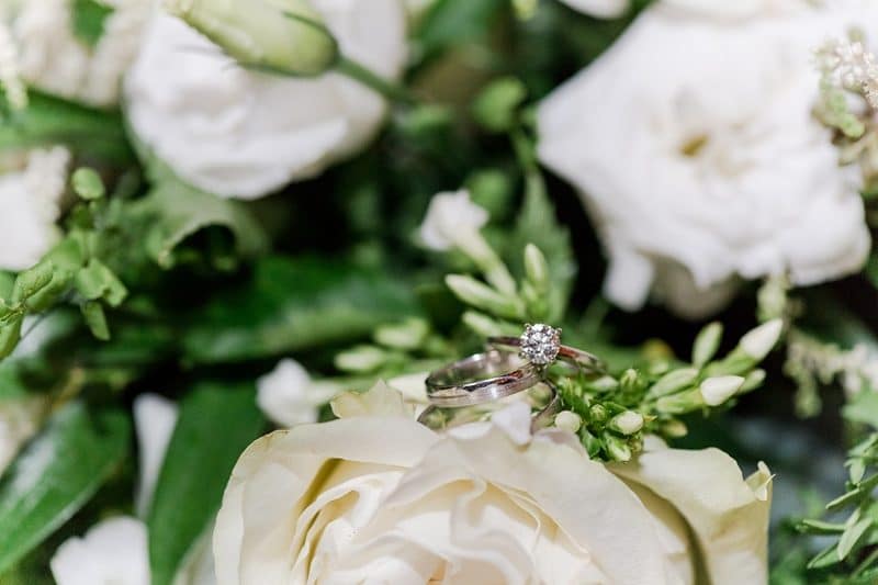 Rings on florals at Riverside on the Potomac wedding