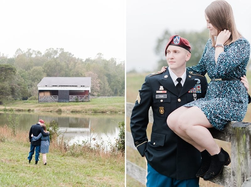 Army engagement session photos