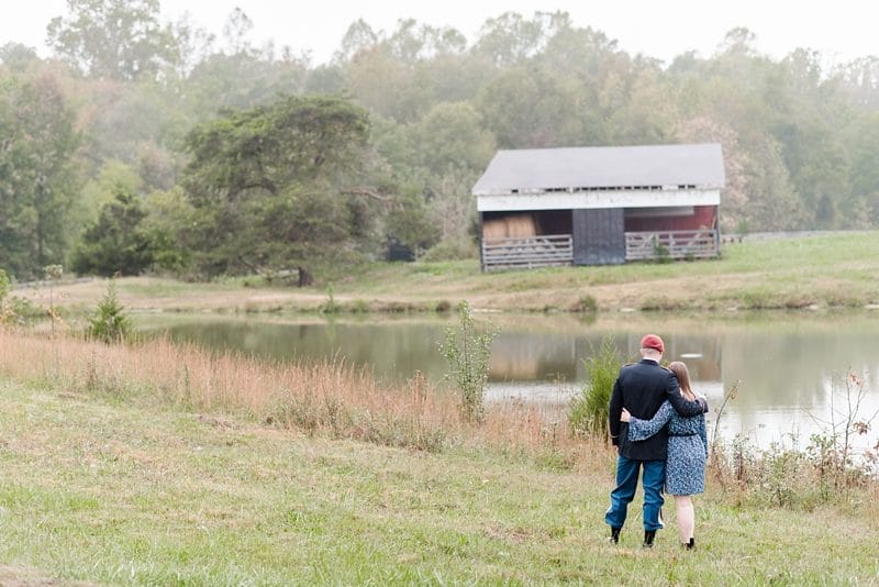 Virginia engagement session photos by pond
