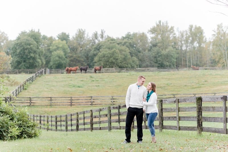 Engagement session photos on farm in VA