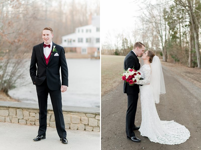 Photos of the bride and groom