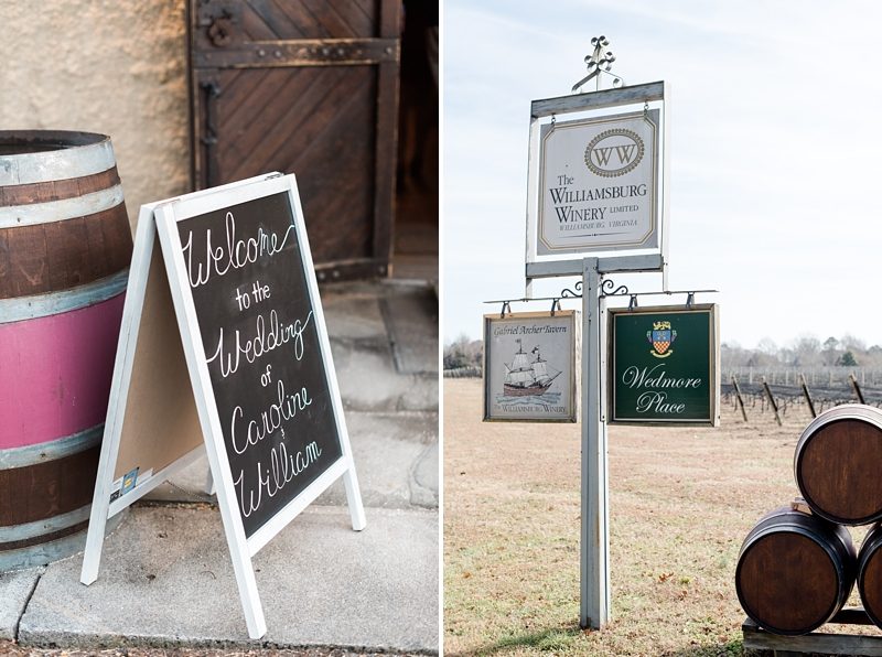 Williamsburg Winery wedding detail photos