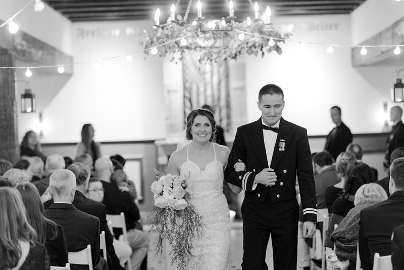 Just married at Williamsburg Winery wedding